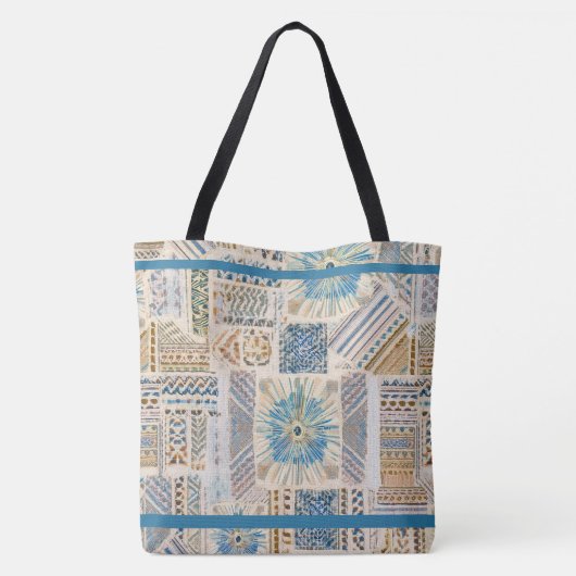 Tote Bag Ethnic Boho Patchwork Fourre-tout (Dos)