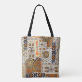 Tote Bag Ethnic Digital Abstrait : Motif sans faille (Dos)