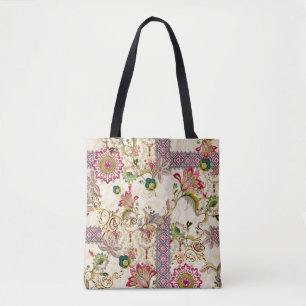 Tote Bag Ethnic Mughal Floral Paisley