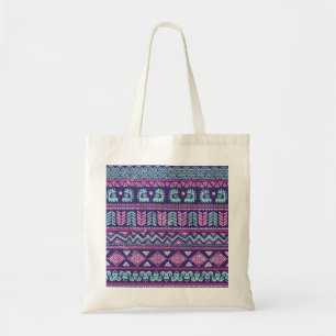 Tote Bag Ethnique Tribale : Motif coloré sans couture.