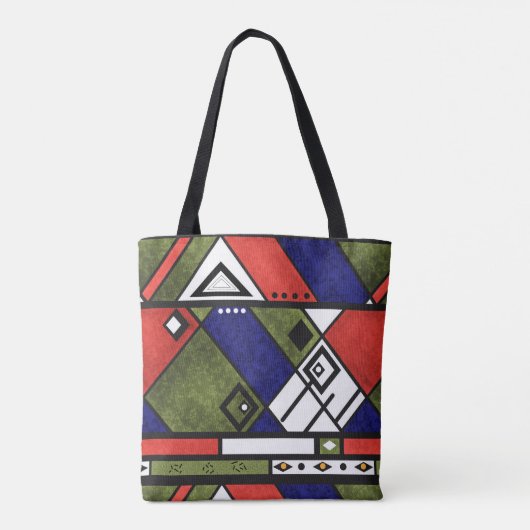 Tote Bag Ethno africain sans couture traditionnelle motif (Dos)