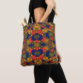 Tote Bag Ethno africain sans couture traditionnelle motif (De près)