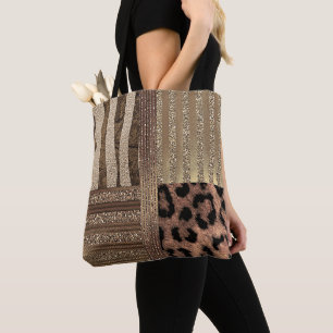 Tote Bag Étincelle moderne fascinante de jungle chic de
