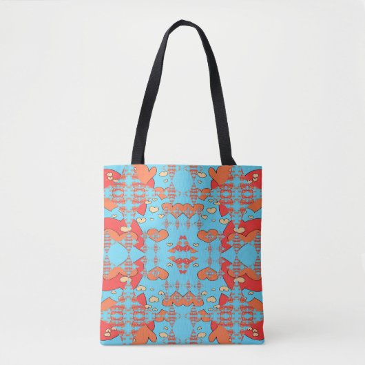 Tote Bag Étincelles de cœurs (Devant)