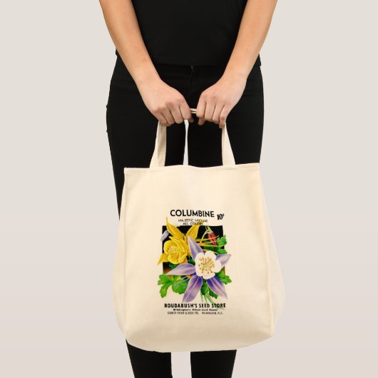 Tote Bag Étiquette Columbine Seed Packet (Devant (produit))