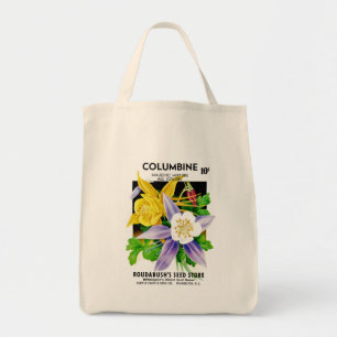 Tote Bag Étiquette Columbine Seed Packet