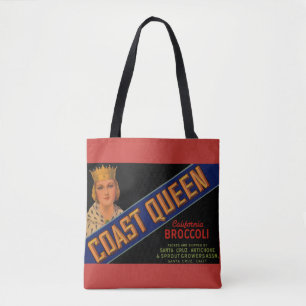 Tote Bag étiquette de caisse de la Reine-Coeur des années 1