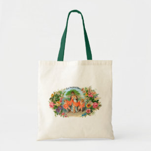 Tote Bag Étiquette de cigare vintage La Palmiera, Femme ave
