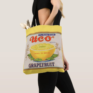 Tote Bag étiquette de pamplemousse de marque Uco dans les a