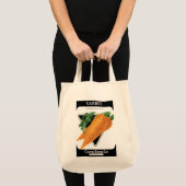Tote Bag Étiquette de paquets de graines de carottes (Devant (produit))