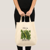 Tote Bag Étiquette de paquets de graines de pois (Devant (produit))