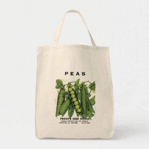 Tote Bag Étiquette de paquets de graines de pois
