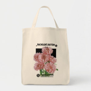 Tote Bag Étiquette de paquets de semences Bachelor Buttons