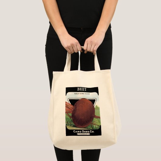 Tote Bag Étiquette de paquets de semences de betteraves (Devant (produit))