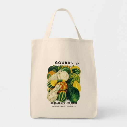 Tote Bag Étiquette de paquets de semences de gords (Devant)