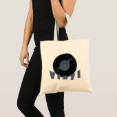 Tote Bag Étiquette du disque vinyle 1955 (Devant (produit))