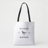 Tote Bag Étiquette léger Blaze Horse (Devant)