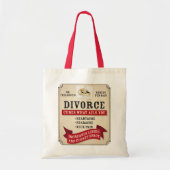 Tote Bag Étiquette médicinal de divorce (Devant)