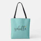 Tote Bag Étiquette personnalisée demoiselle d'honneur Light (Dos)