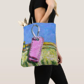 Tote Bag Étiquette Rose (De près)