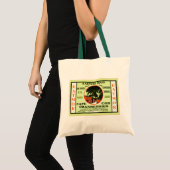 Tote Bag Étiquette vintage de caisse de fruit (Devant (produit))