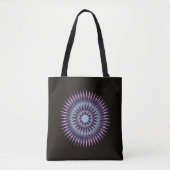 Tote Bag Étoile d'art moderne violette rose lilas (Devant)