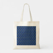 Tote Bag Étoile de David Joyeux Hanoukka Aquarelle (Dos)