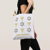 Tote Bag Étoile de David Menorah HANOUKKA (De près)