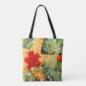 Tote Bag Étoile de mer rouge et jaune (Dos)