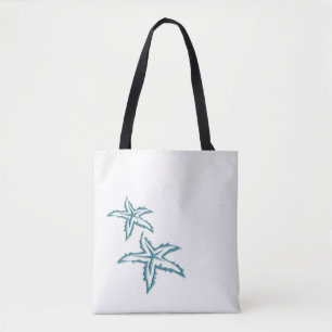 Tote Bag Étoile de mer sarcelle