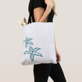Tote Bag Étoile de mer sarcelle (De près)