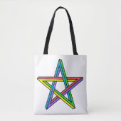 Tote Bag Étoile d'illusion optique (Devant)