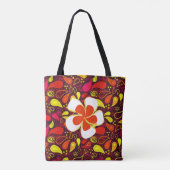 Tote Bag Étoile florale tropicale Fourre-tout (Dos)