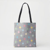 Tote Bag Étoiles atomiques rétro éparpillées (Devant)
