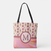 Tote Bag Étoiles connectées rose et jaune (Dos)