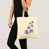 Tote Bag Étoiles de bleu et de pourpre (Devant (produit))