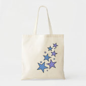 Tote Bag Étoiles de bleu et de pourpre (Devant)