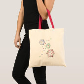 Tote Bag Étoiles de flocon de neige de Noël (Devant (produit))