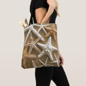 Tote Bag Étoiles de mer sur le sable (De près)