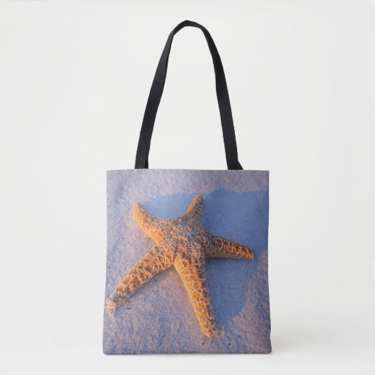 Tote Bag Étoiles de mer sur le sable blanc (Devant)