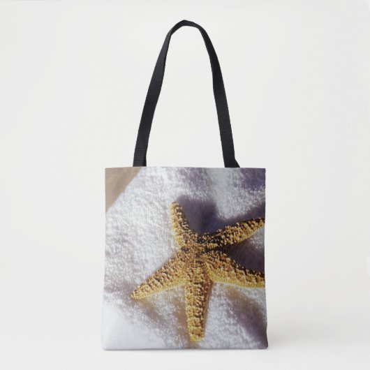 Tote Bag Étoiles de mer sur une serviette (Devant)
