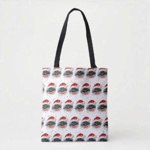 Tote Bag Étoiles de Noël de la race canine Pékinois