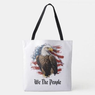 Tote Bag *~* Étoiles du drapeau américain AP27 Eagle Patrio