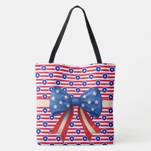 Tote Bag Étoiles Et Bandes