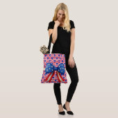 Tote Bag Étoiles Et Bandes (Sur le modèle)