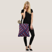 Tote Bag Étoiles et bandes (Sur le modèle)