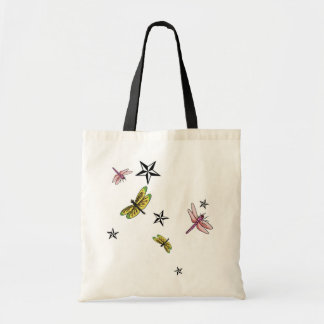 Tote Bag étoiles et libellules