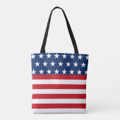 Tote Bag Étoiles et rayures Drapeau américain Patriotique (Dos)