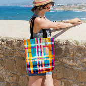 Tote Bag Étonnant Tendance Plaid Été Multi-Couleurs Wexford