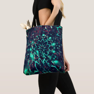 Tote Bag Étrange fleur perdue dans la forêt de débris